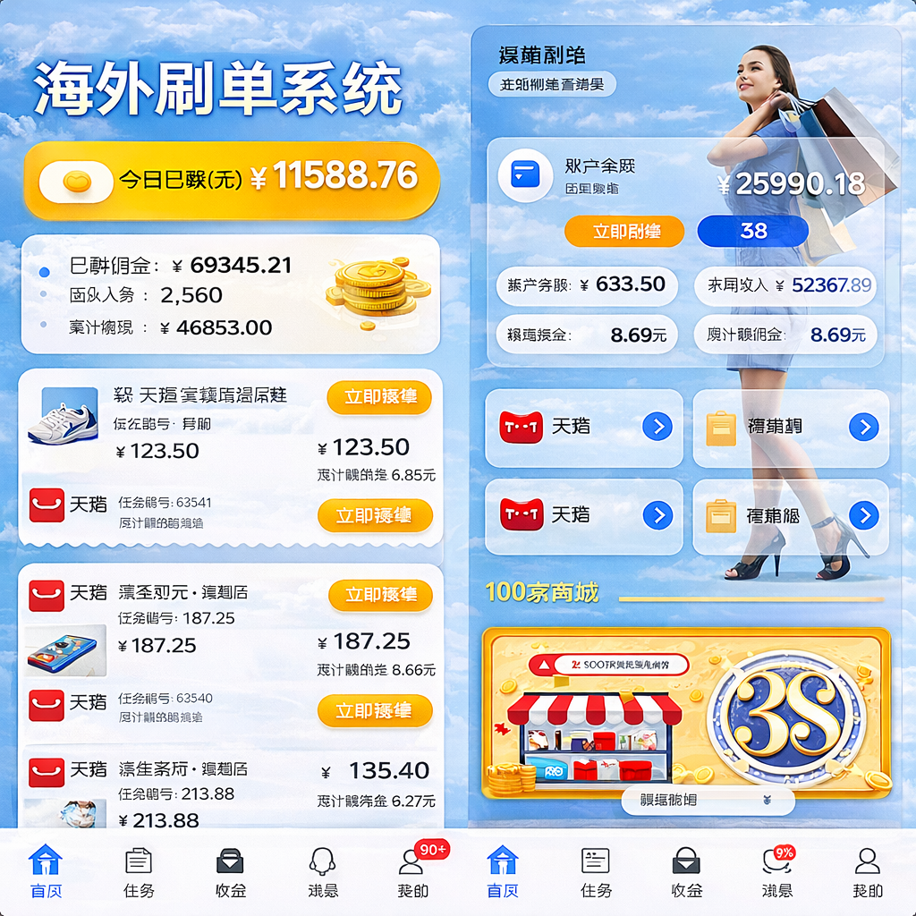 PHP海外抢单刷单系统